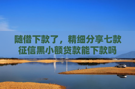 随借下款了，精细分享七款征信黑小额贷款能下款吗