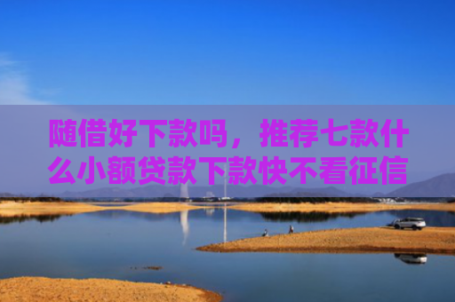 随借好下款吗，推荐七款什么小额贷款下款快不看征信