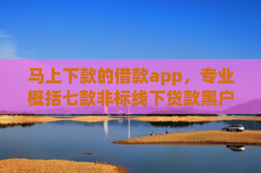 马上下款的借款app，专业概括七款非标线下贷款黑户能下款吗
